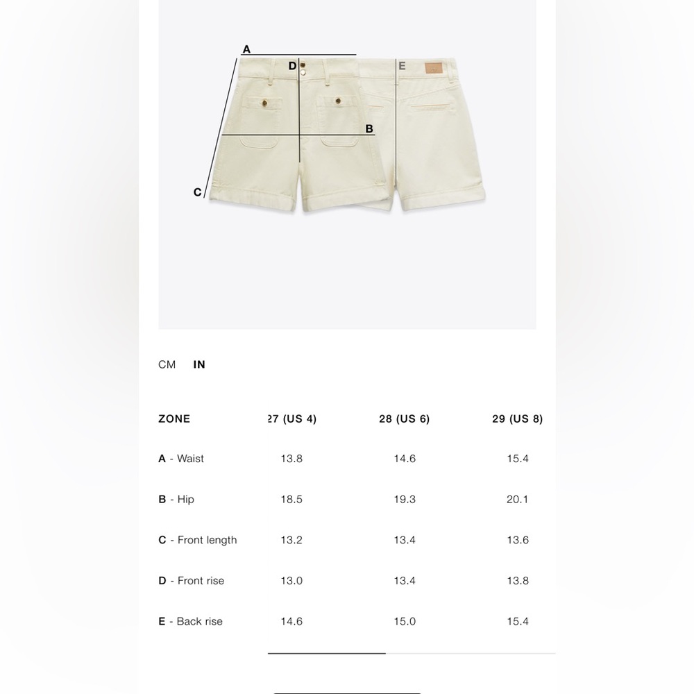 ZARA TRF RIPPED HIGH RISE DENIM SHORTS - Picture 10 of 10